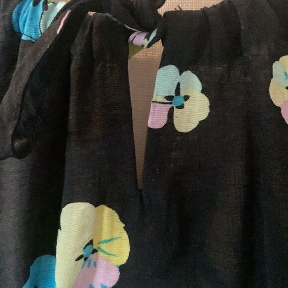 NORDSTROM’S BP LABEL BLACK FLORAL ROMPER - Picture 4 of 9